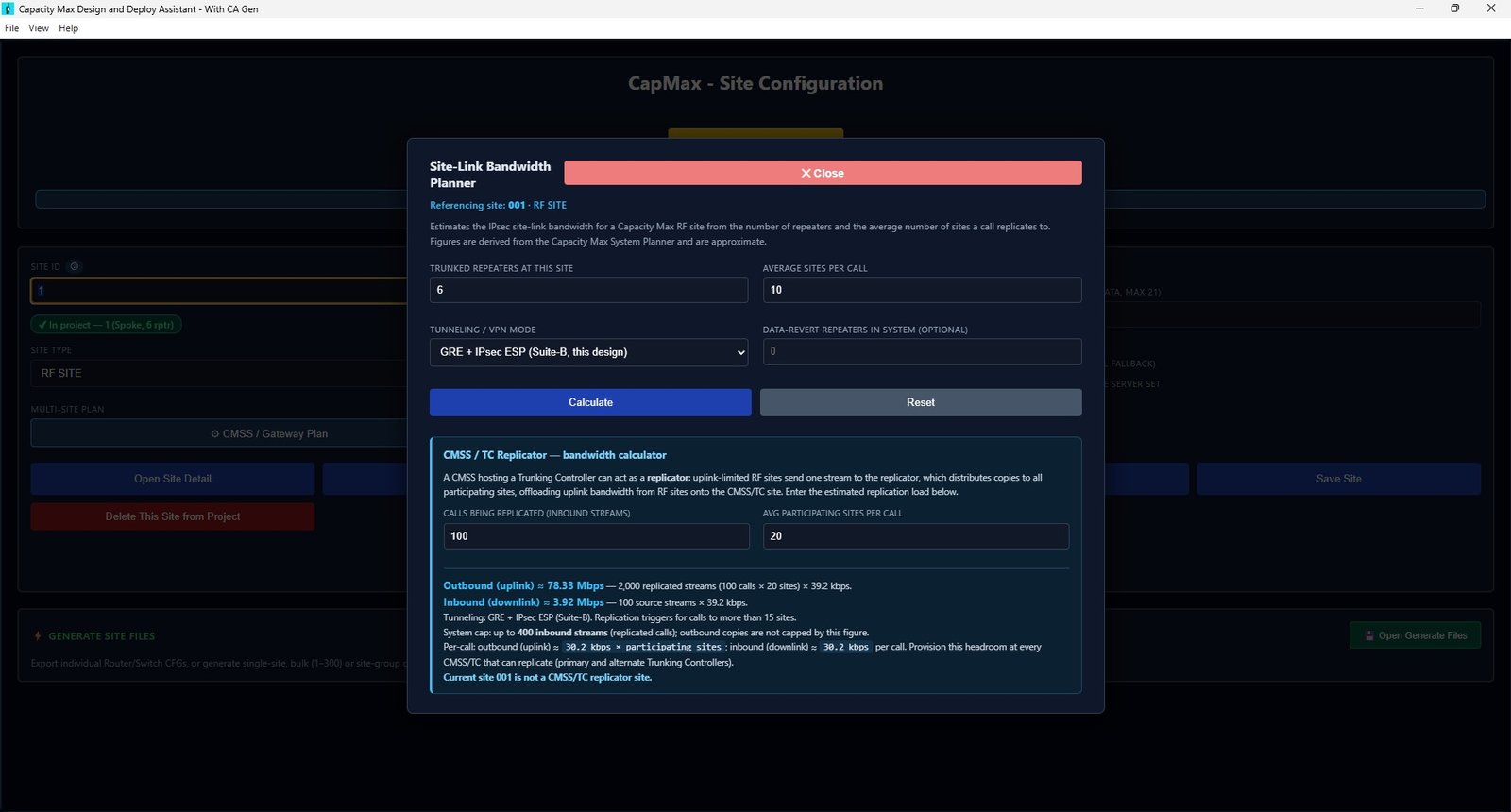 Bandwidth planner